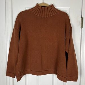 Vintage Tweeds Brand Cotton Heavyweight Mock Turtleneck Pullover Sweater 90’s